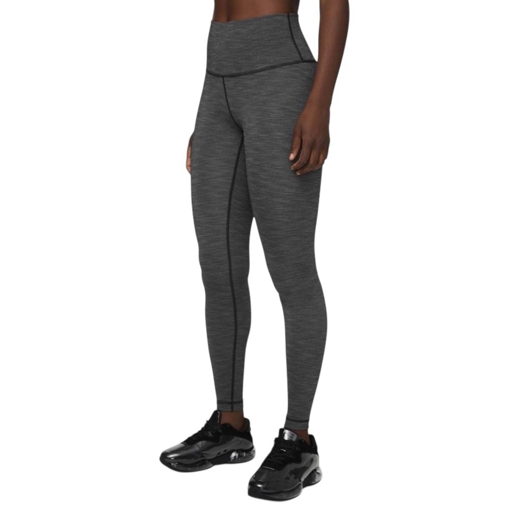 Lululemon Wunder Under High-Rise Tights Leggings - Heathered Black Gray Size 8